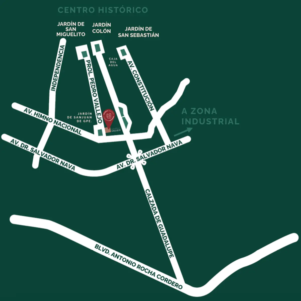 Mapa de ubicación Barrio Vallejo